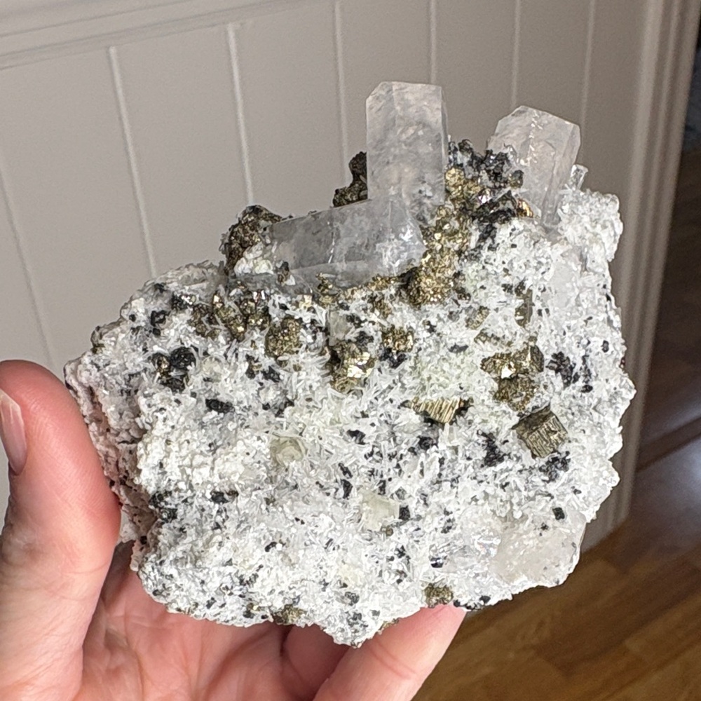 Quartz Calcite Pyrite Specimen